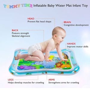 HABOM Tummy Time Baby Water Mat Inflatable Play mat for 3 6 9 Months
